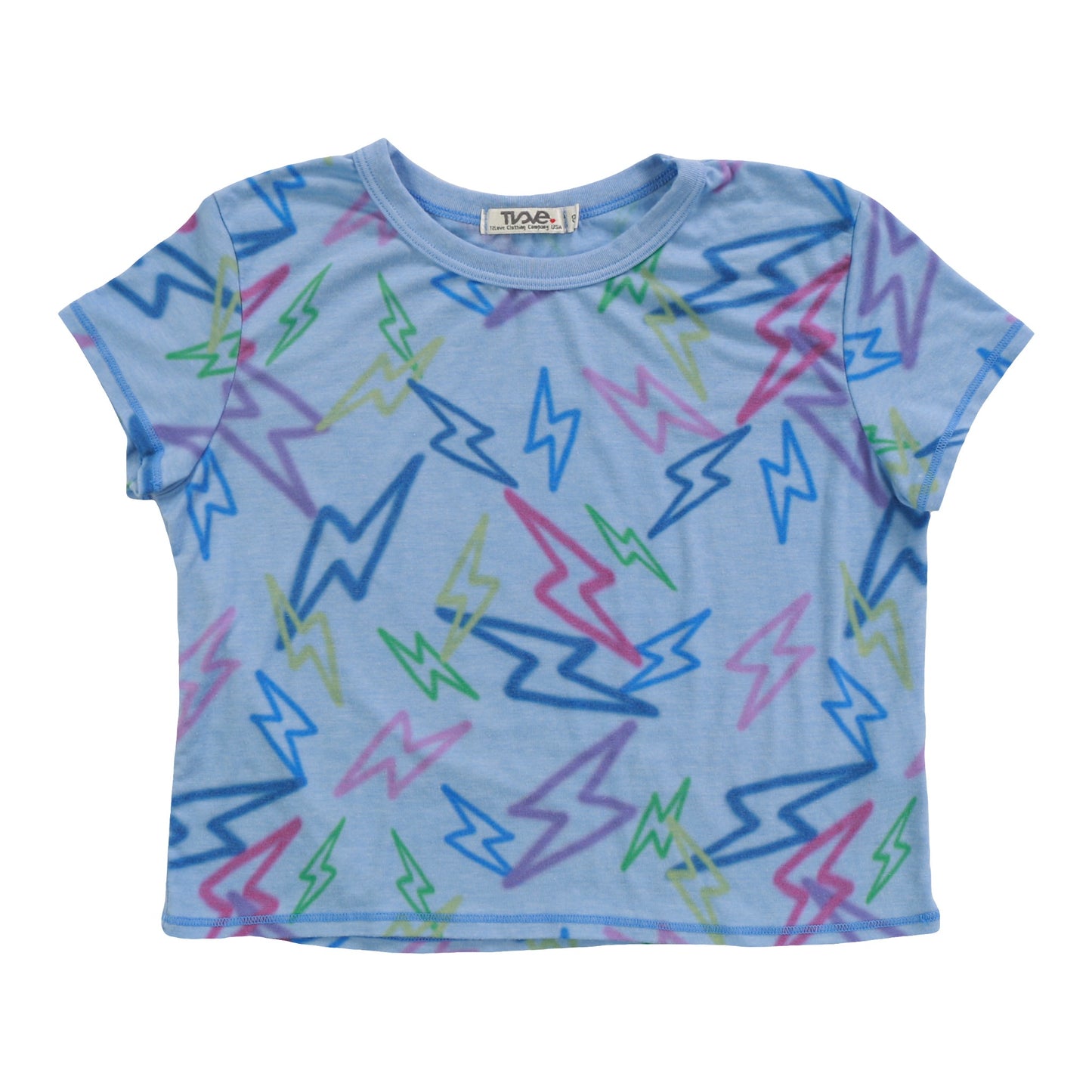 Boxy Top (Mixed Color Bolts Pattern)