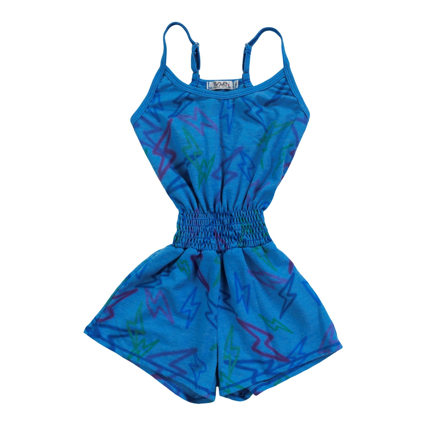 Cami Romper (Mixed Color Bolts Pattern)