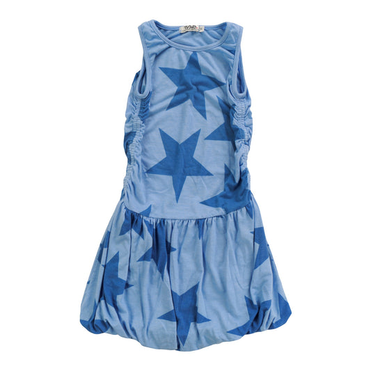 Balloon Tank Dress (Cobalt Stars Pattern)
