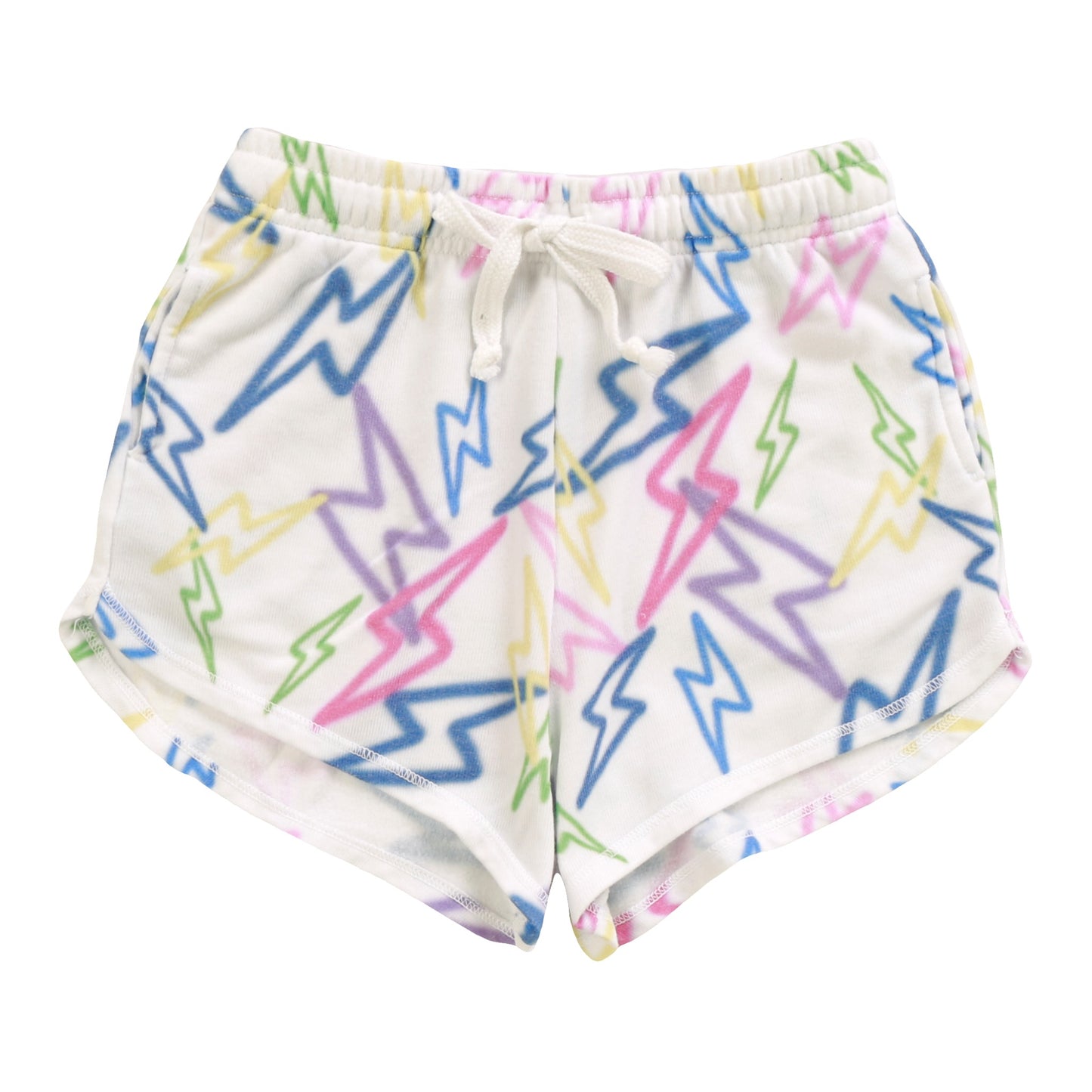 Athletic Shorts (Mixed Color Bolts Pattern)