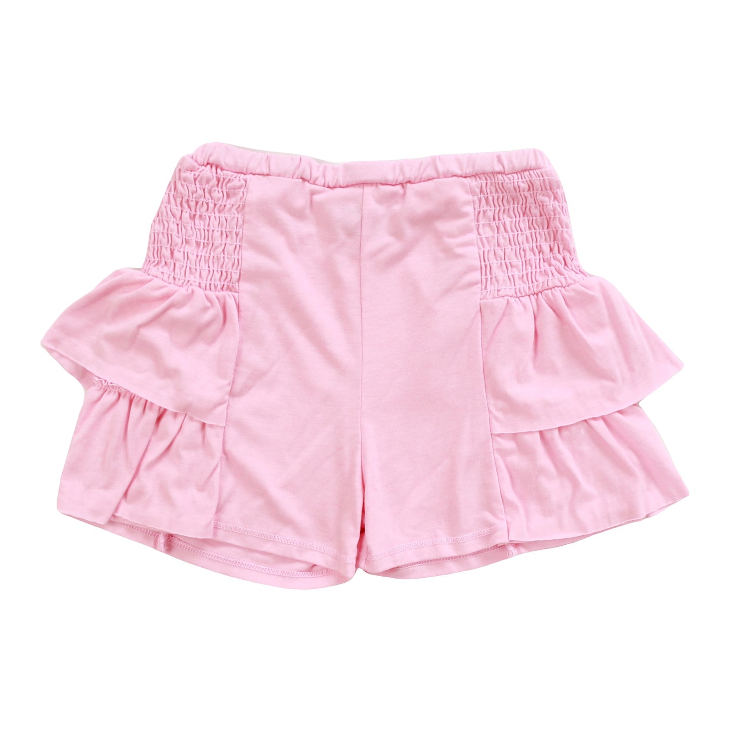 Heather Smocked Side Ruffle Shorts