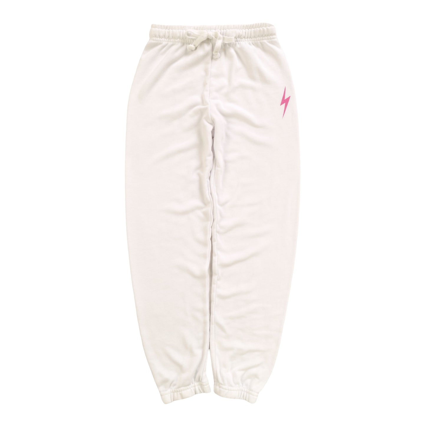 Athletic Pants (Mini Pink Bolt Print)