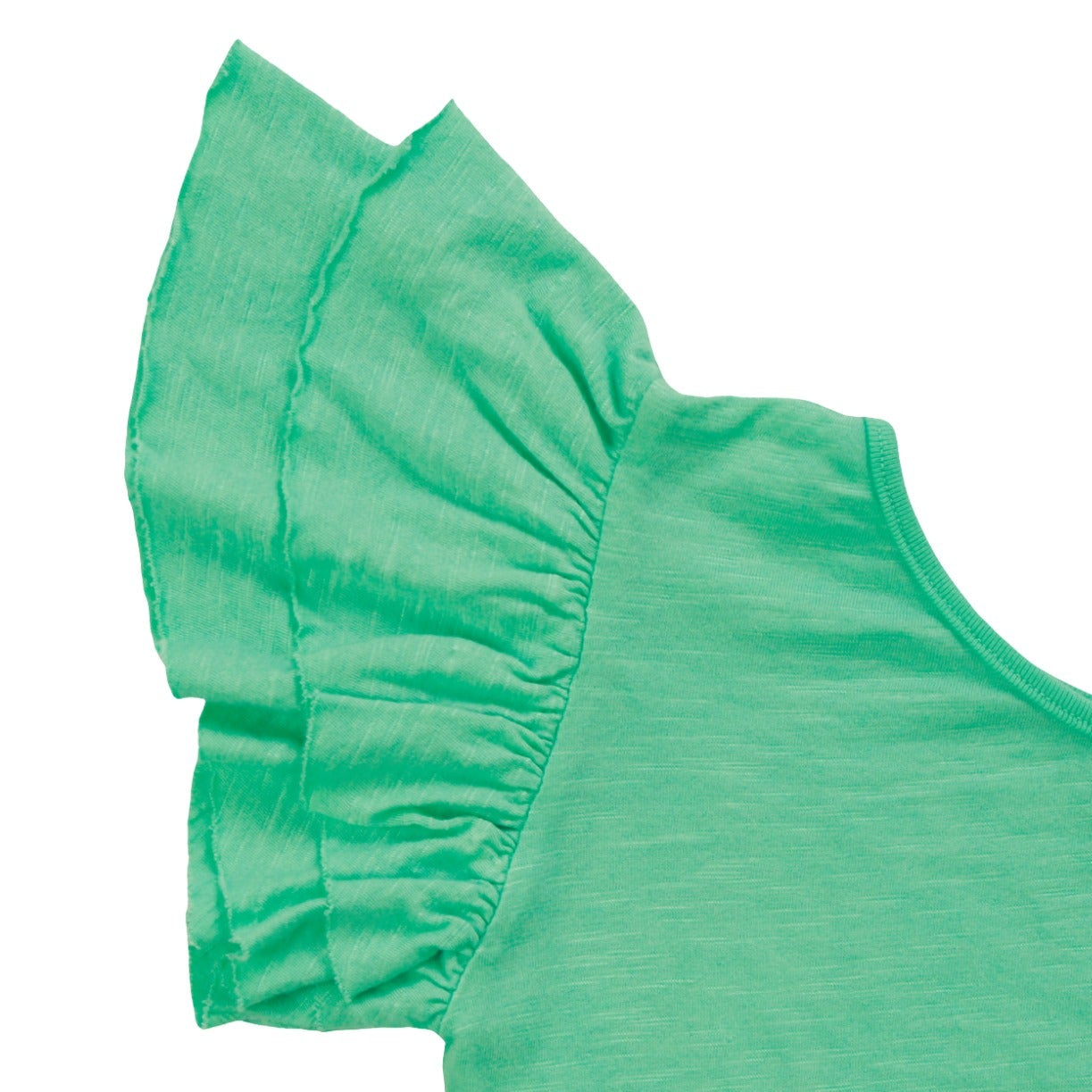 Ruffle-Sleeve Off-Shoulder Top