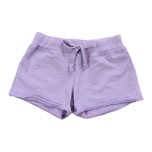 Raw-Edged Shorts with Back Pocket