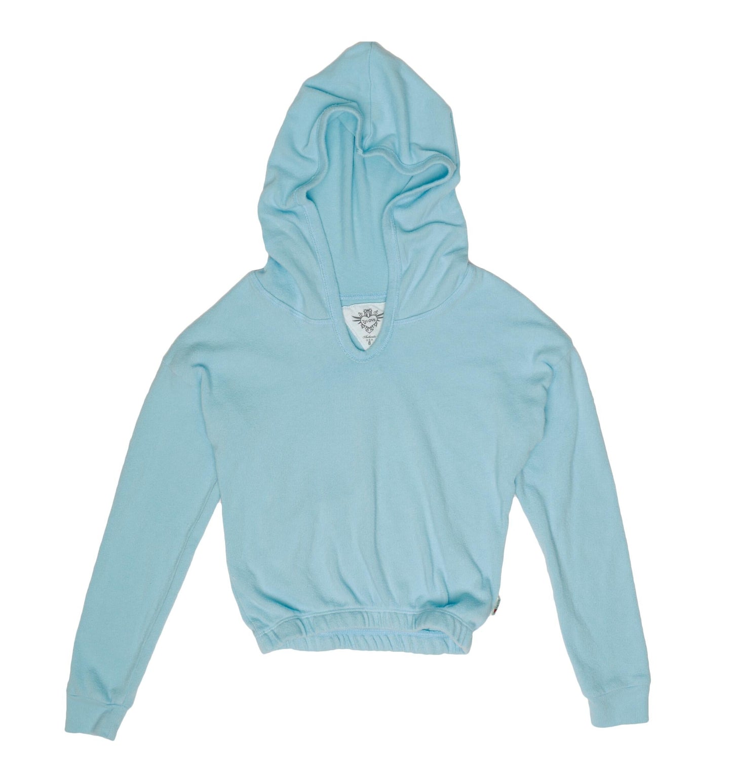 Heather Hooded Long-Sleeve Top