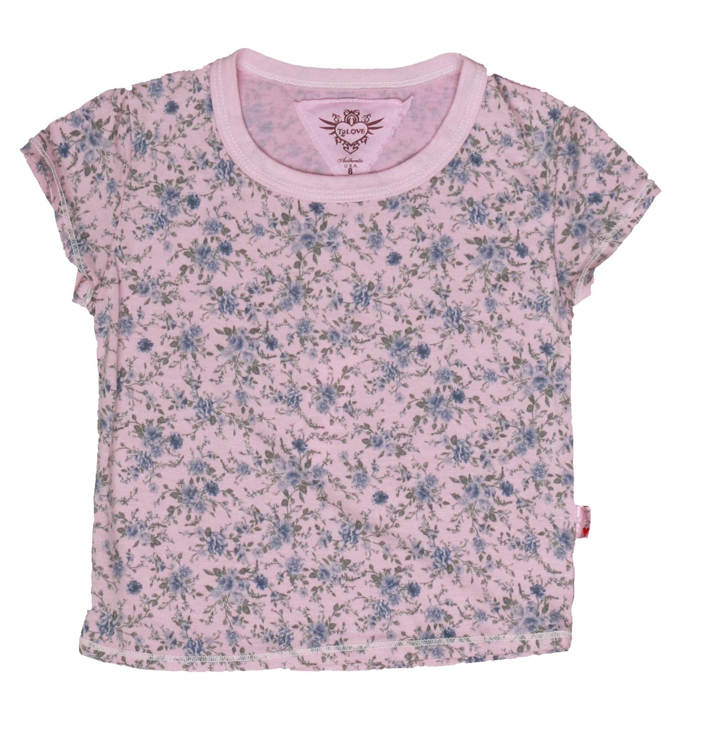 Signature Cap Sleeve Tee (Ditzy Florals Pattern)