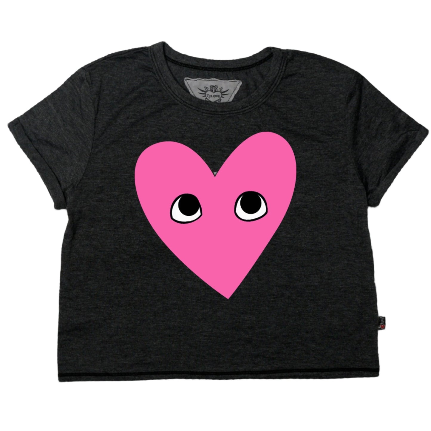 Heather Boxy Top (Eyes on Heart Print)