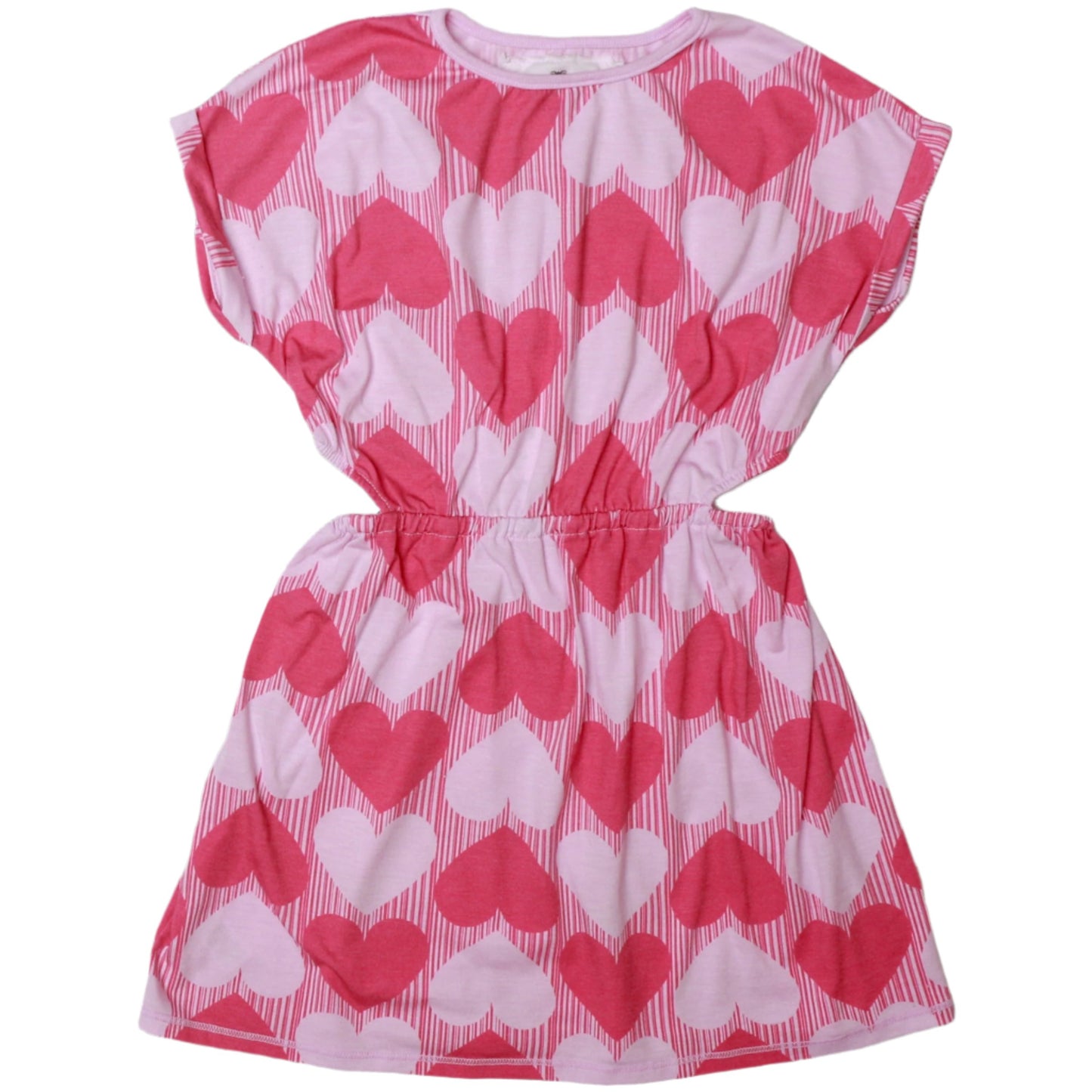 Side-Cut Dress (Hearts Pattern)