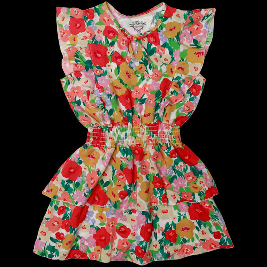 Matisse Floral Tiered Ruffle-Bodice Dress