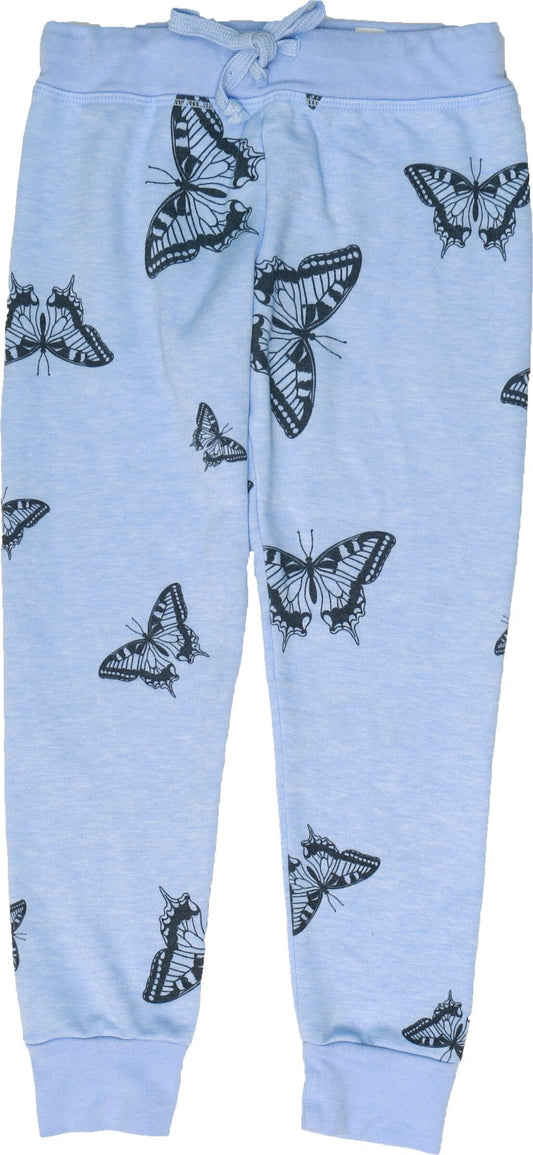 Cuffed Jogger Pants (Butterflies Pattern)