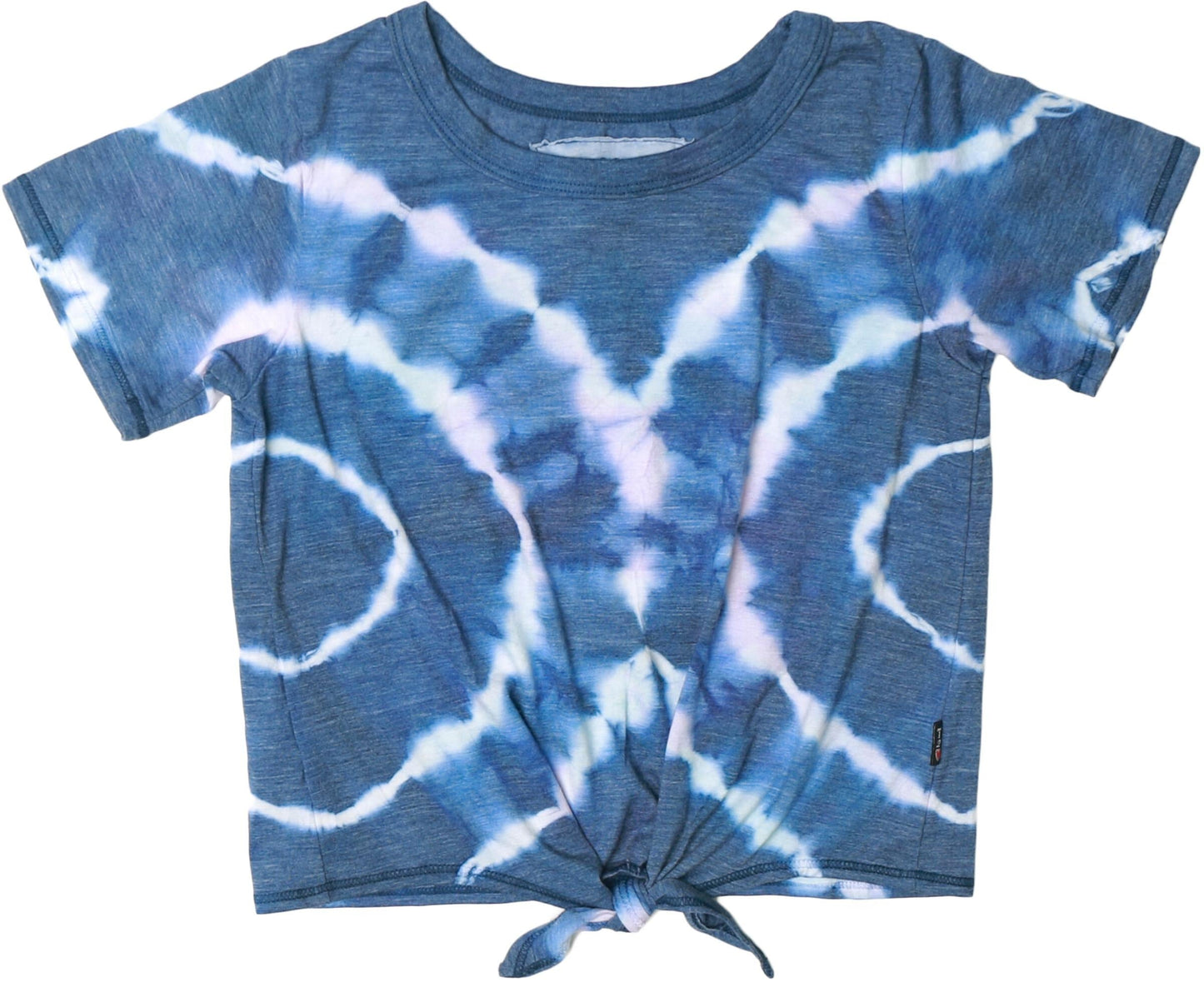 Tie-Front Tee (Ripples Tie-Dye)