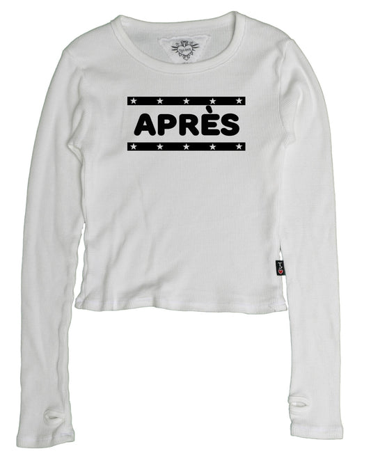"APRES" Signature Long-Sleeved Thermal Shirt with Thumbholes
