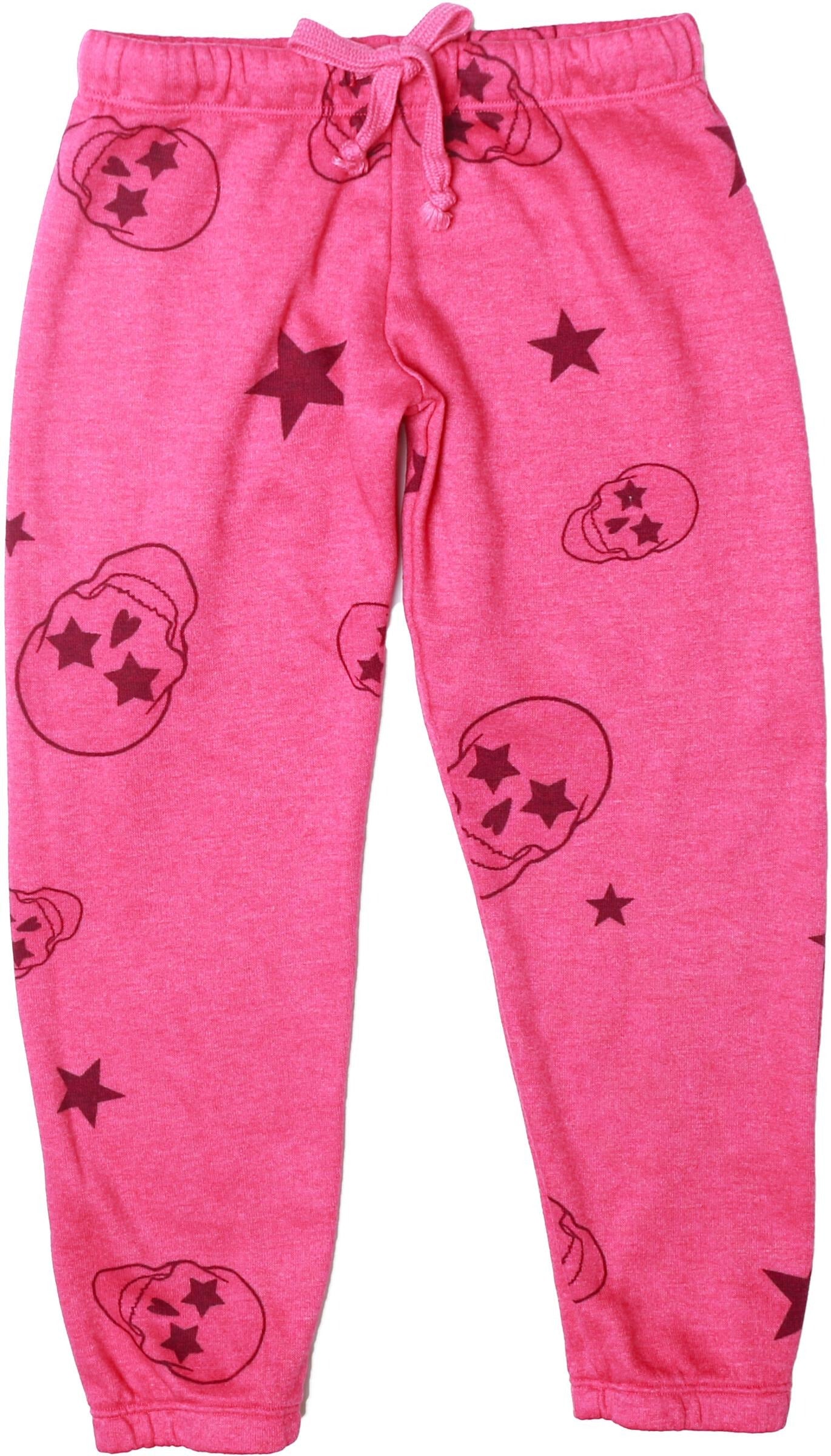 Athletic Pants (Pink Skulls Pattern)