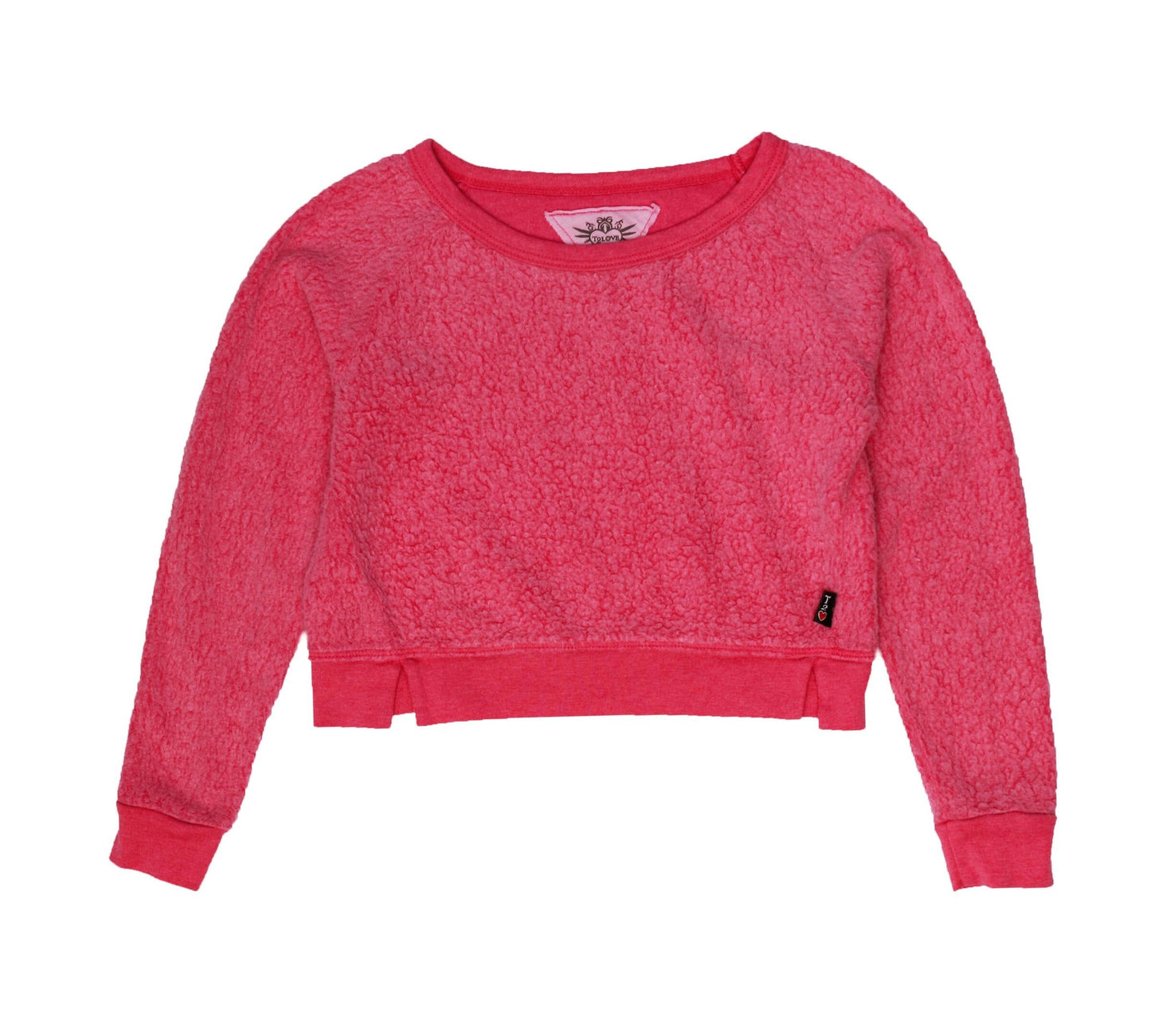 Double Slit-Bottom Crewneck (Reversed-Fabric)