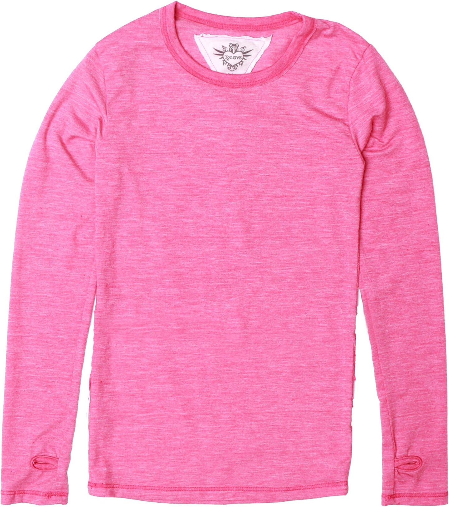 Heather Classic Long-Sleeved Shirt with Thumbholes