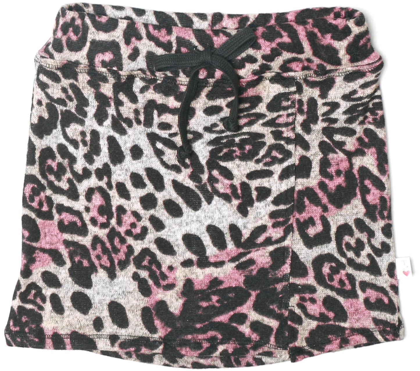 Mini Skirt with Side Slit (Leopard Print)