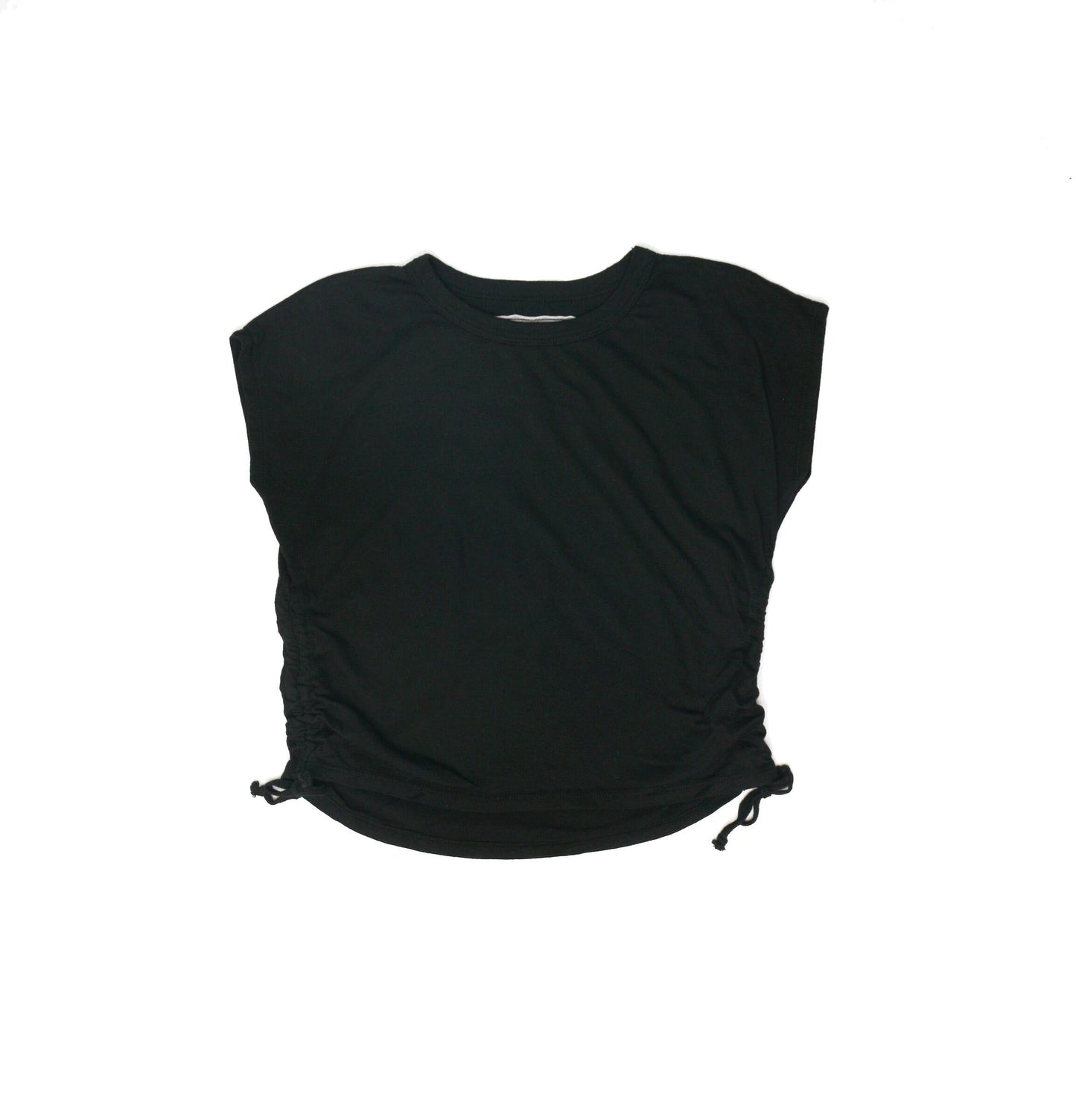 Muscle Tee with Gathered Side Tie