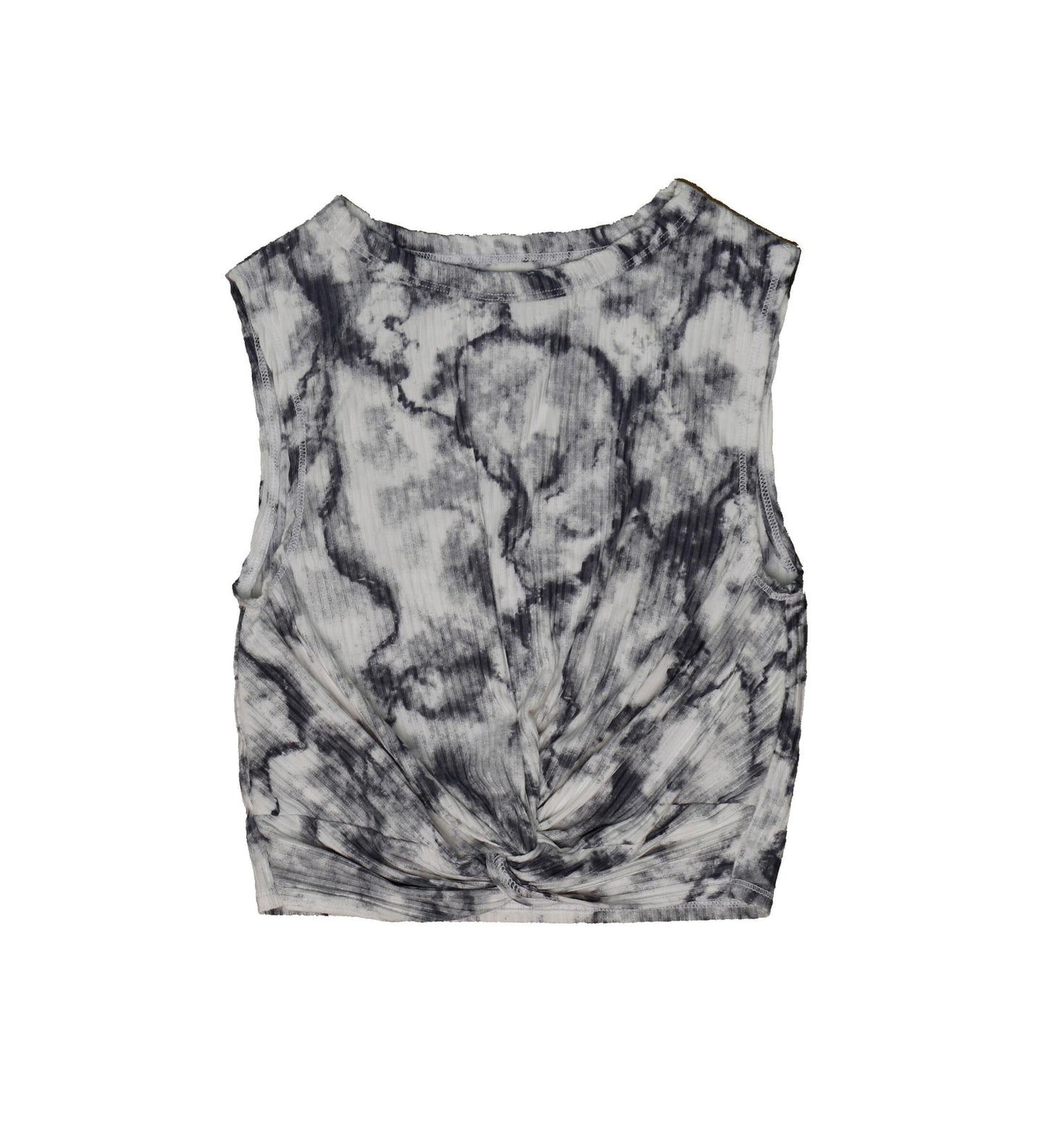 Sleeveless Knotted Top (Marble Tie-Dye)
