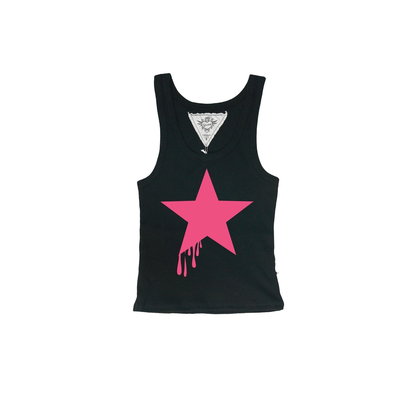 Short Tank (Star Paint Drip Print)
