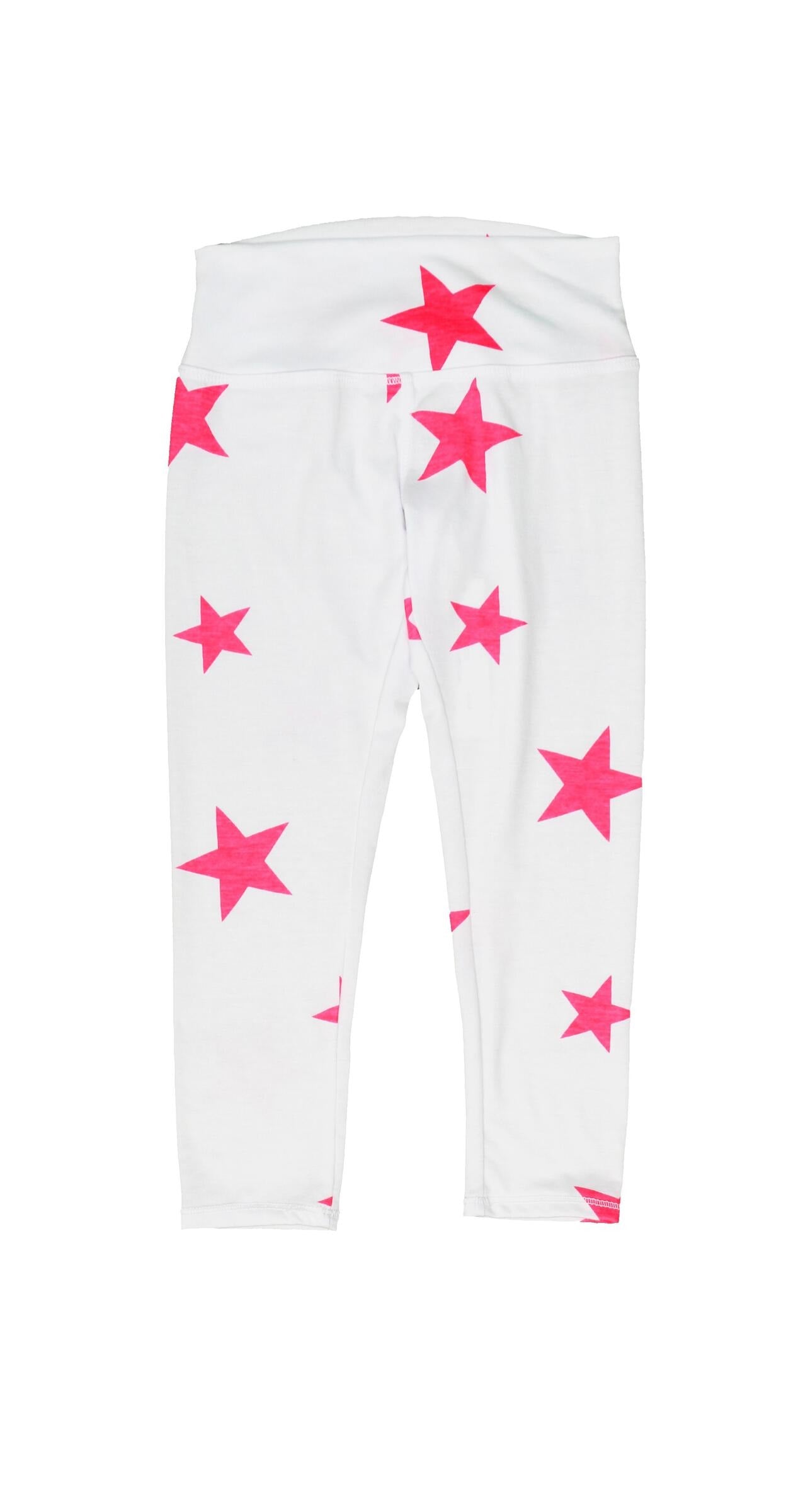 Athletic Leggings (Pink Stars Pattern)