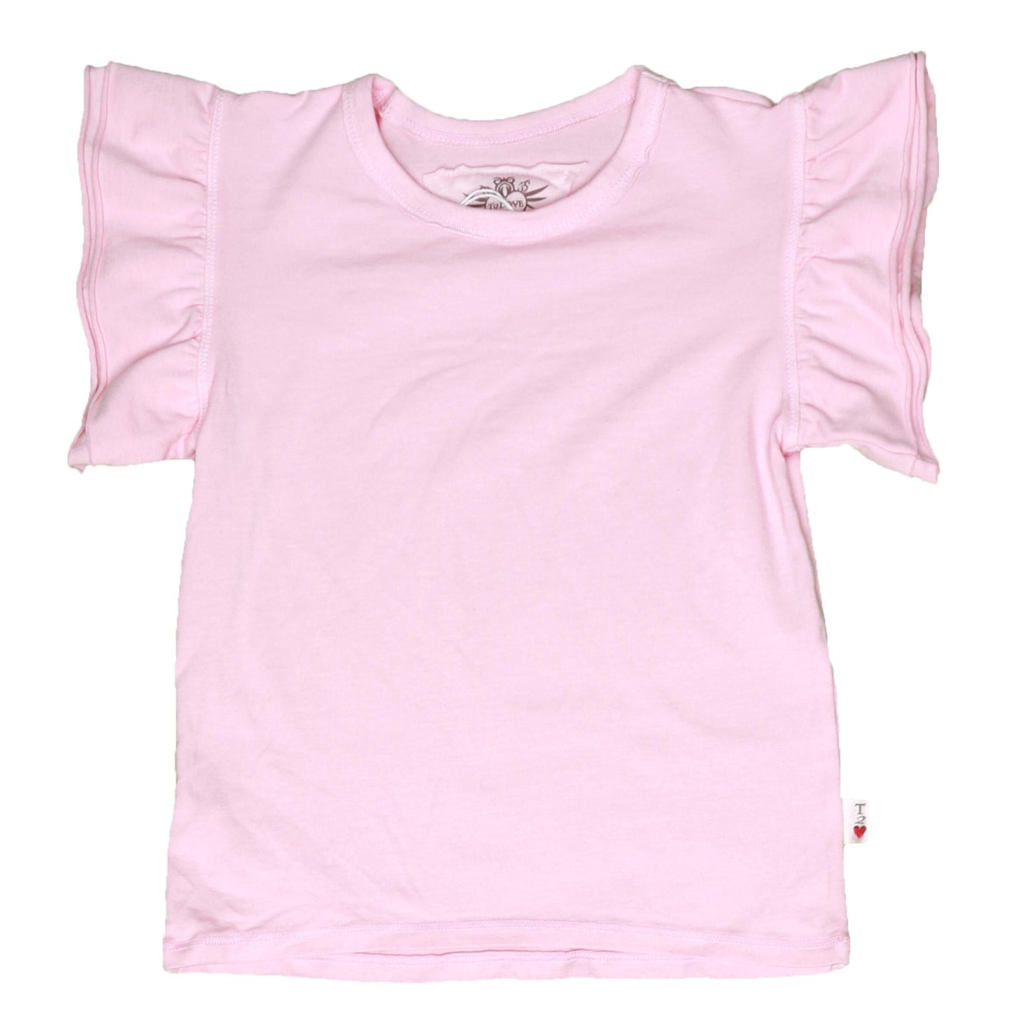 Double Ruffle-Sleeve Tee