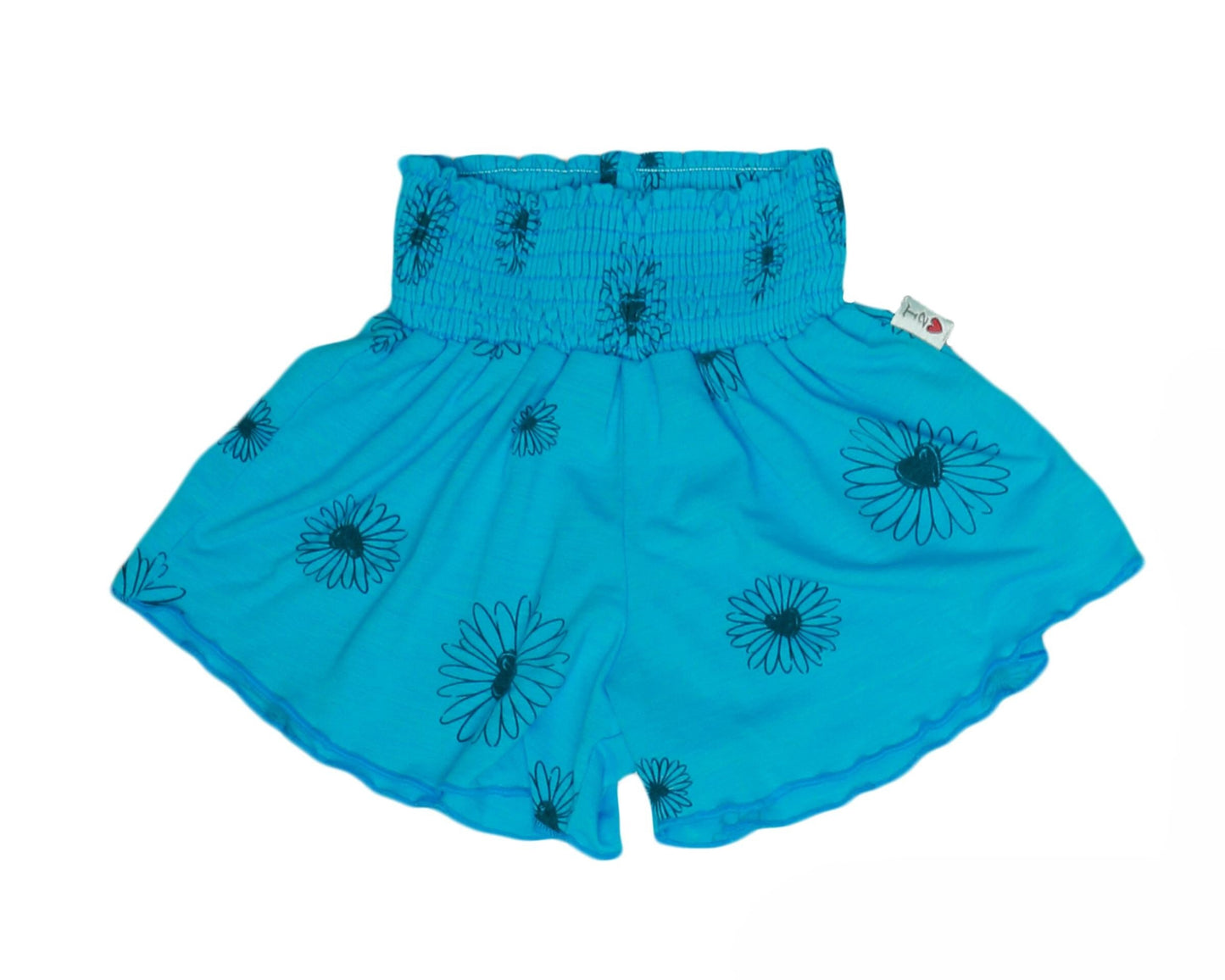 Merrow-Edged Shorts (Daisy Pattern)
