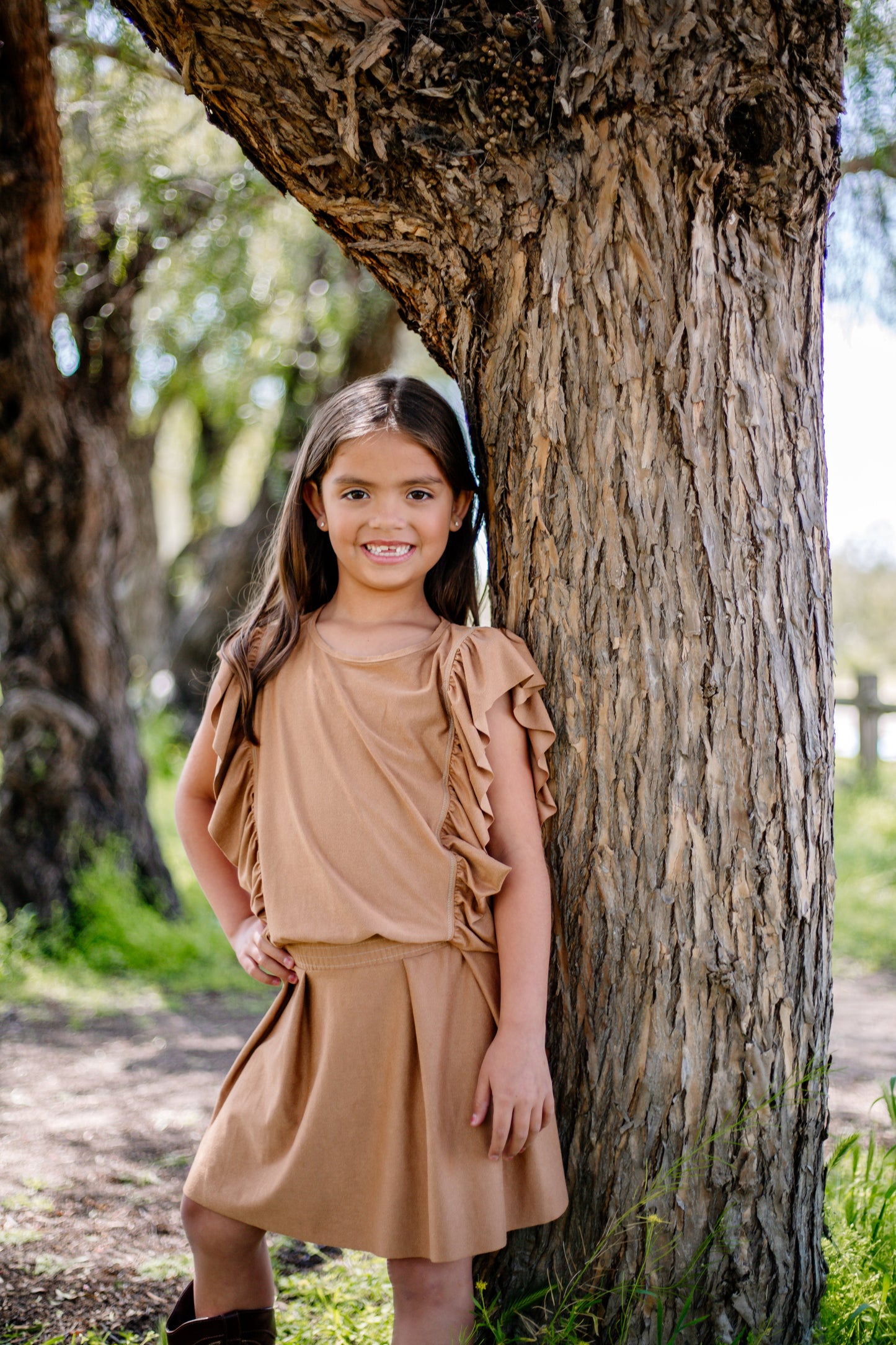 Sleeveless Ruffle Bodice Dress