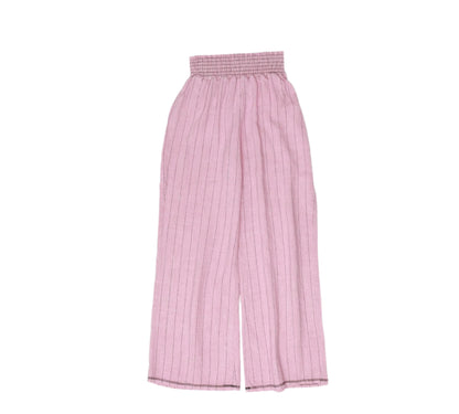 Easy Wide Smocked-Top Pants