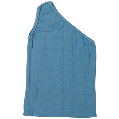 Ribbed One-Shoulder Top