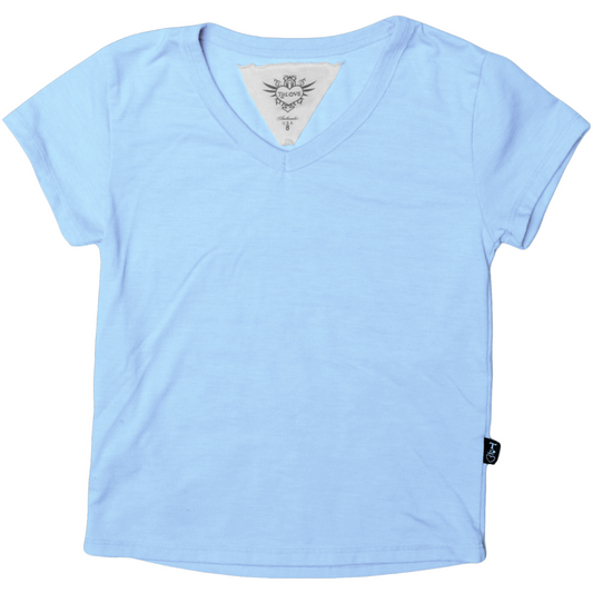 Heather Signature Cap Sleeve V-Neck Tee