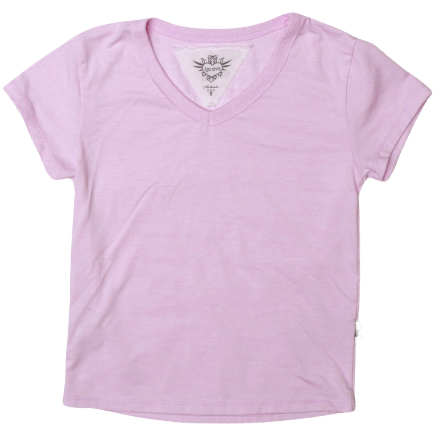 Heather Signature Cap Sleeve V-Neck Tee