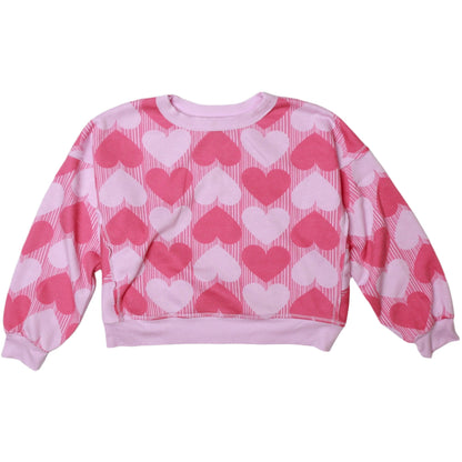 Dolman Sweater Top (Hearts Pattern)