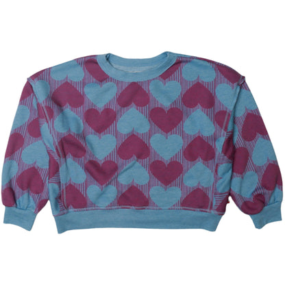 Dolman Sweater Top (Hearts Pattern)
