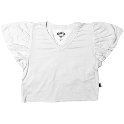 Heather Double Tiered-Sleeved Top