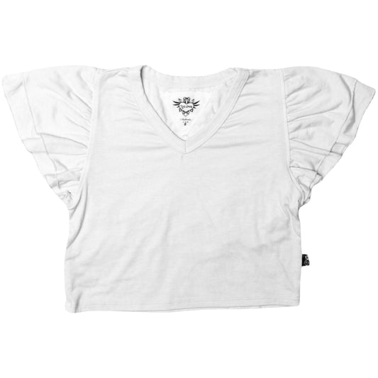 Heather Double Tiered-Sleeved Top