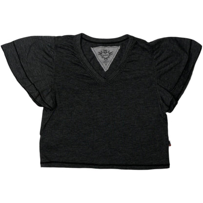 Heather Double Tiered-Sleeved Top