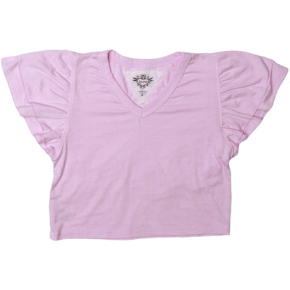 Heather Double Tiered-Sleeved Top