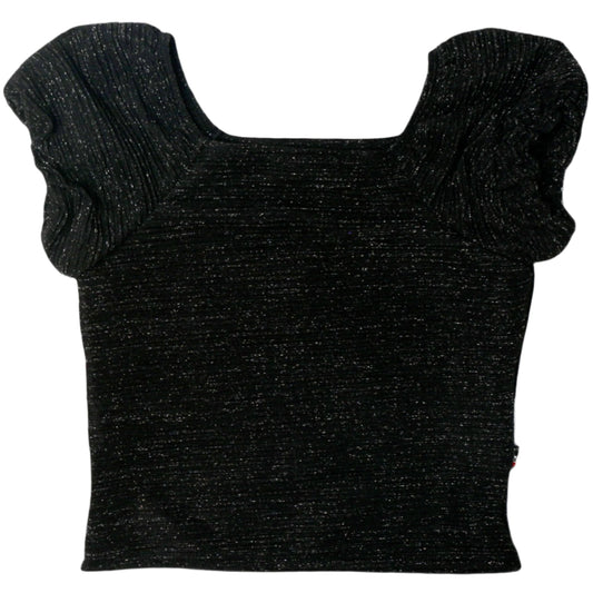 Puff-Sleeve Square-Neck Tee