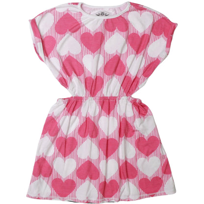 Side-Cut Dress (Hearts Pattern)