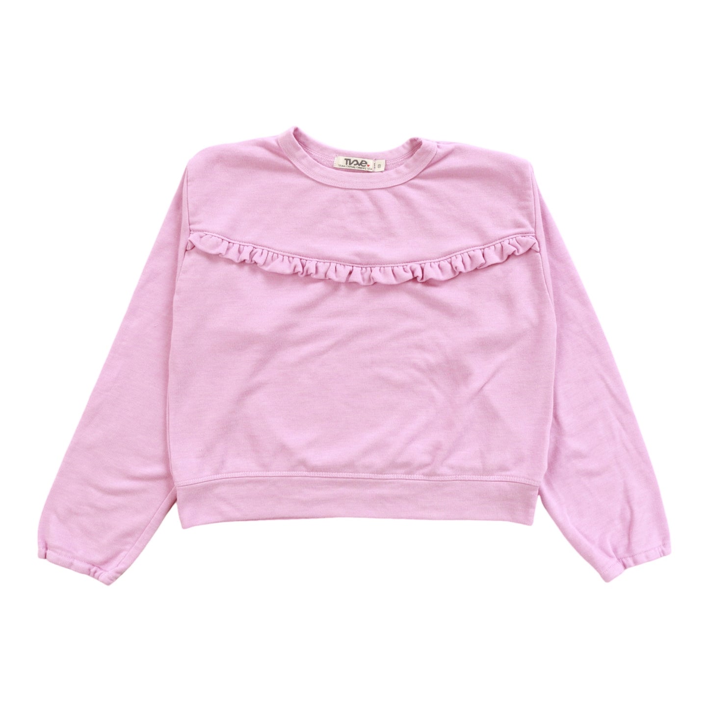 Sweatshirt with Ruffle
