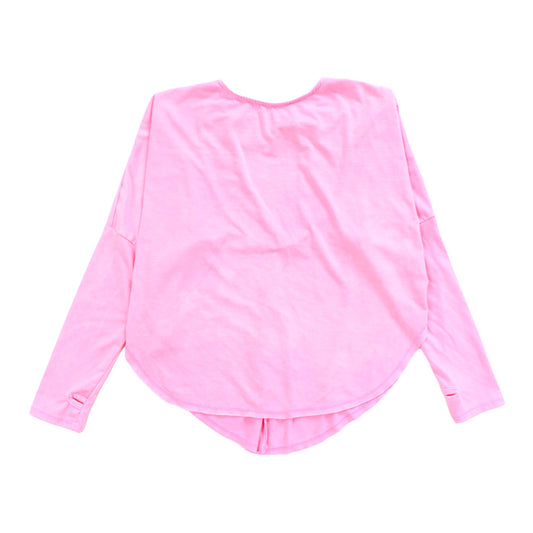 Long-Sleeved Open-Back Top