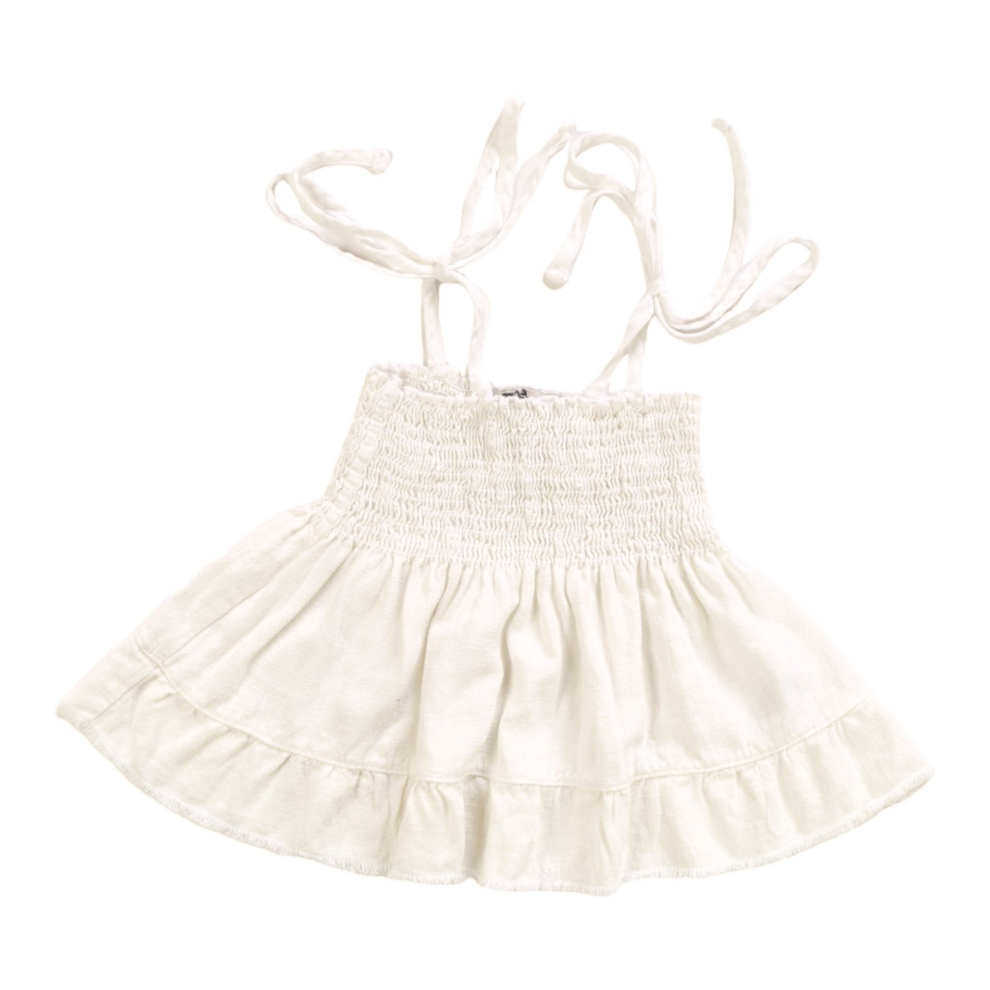 Smocked Tie-Strap Top