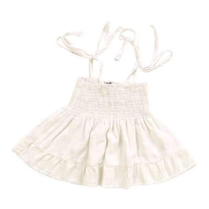 Smocked Tie-Strap Top
