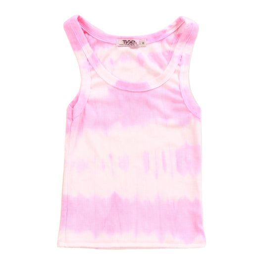 Crop Baby Tank (Pink Tie-Dye)