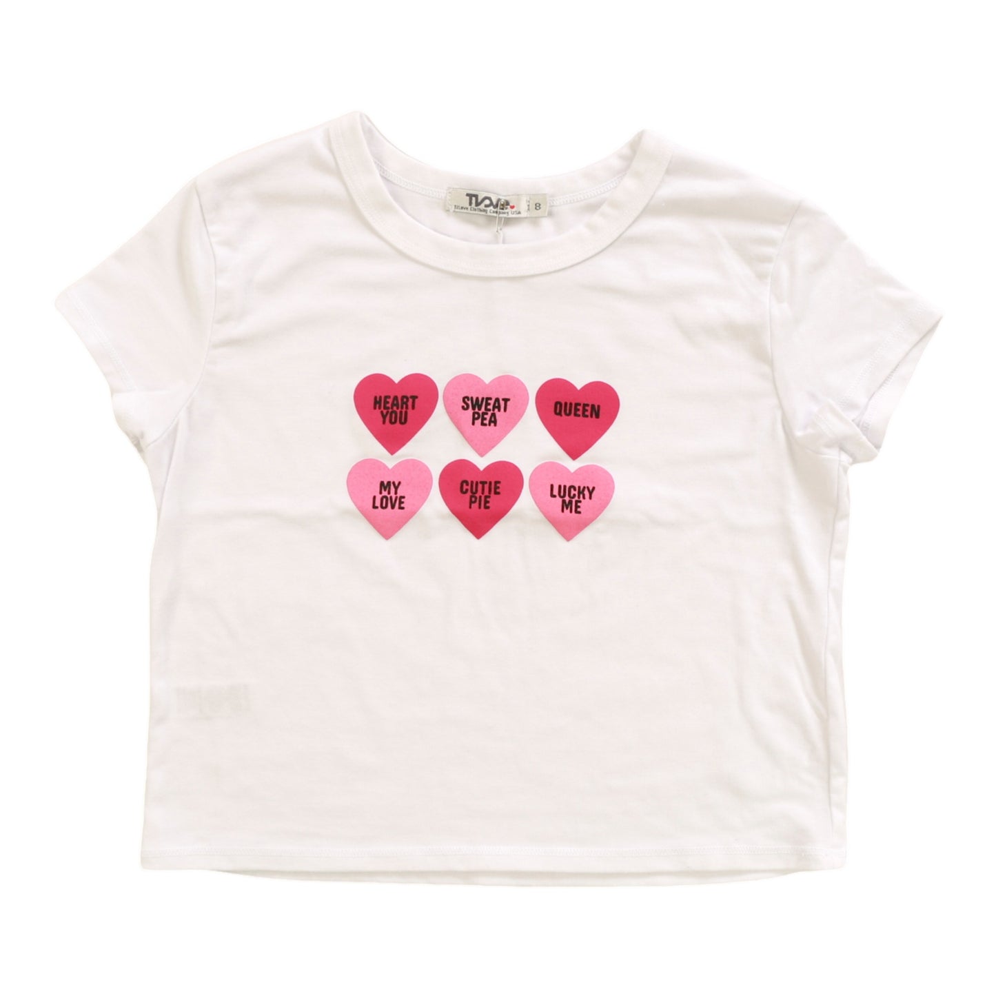 Boxy Top (Conversation Hearts Print)