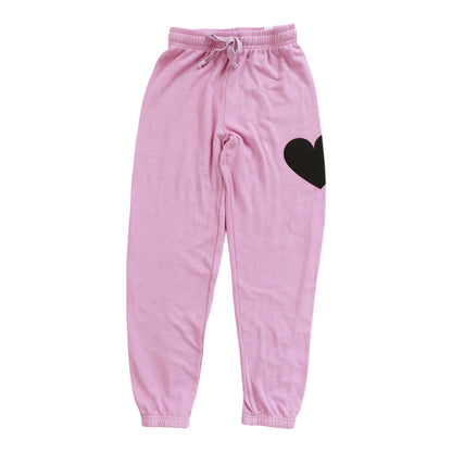 Athletic Pants (Large Black Heart Print)