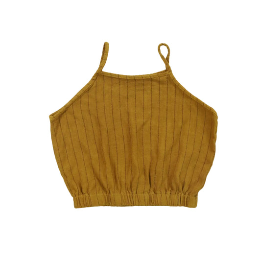 Elastic Waist Cami Top (Vertical Stripes)