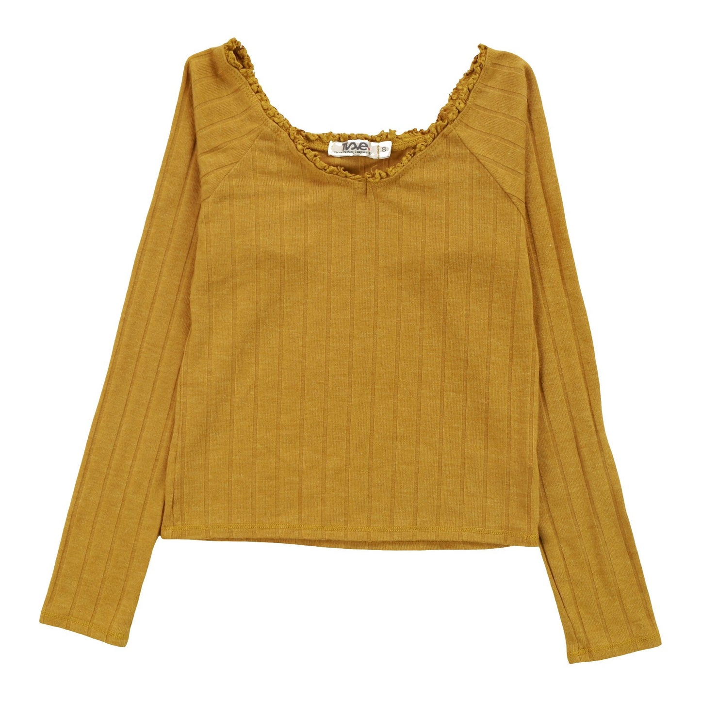 Ribbed Lace V-Neck Shirt