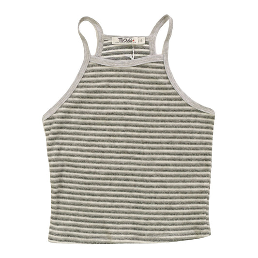 Fitted Tank (Gray Stripes)