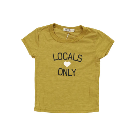 Heather Signature Cap Sleeve Tee ("LOCALS ONLY")